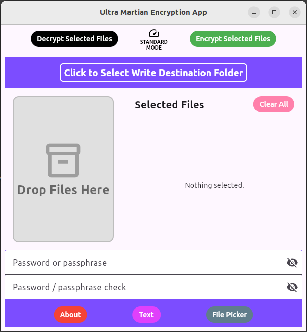 Encrypt and decrypt files